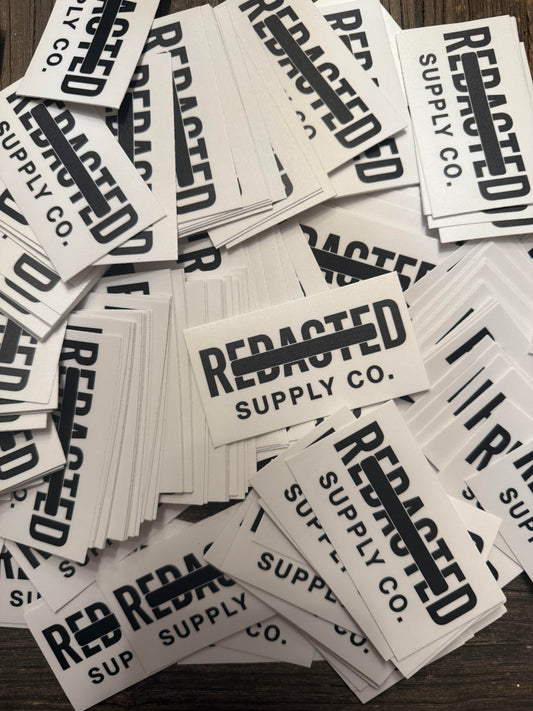 Redacted Supply Co. Stickers